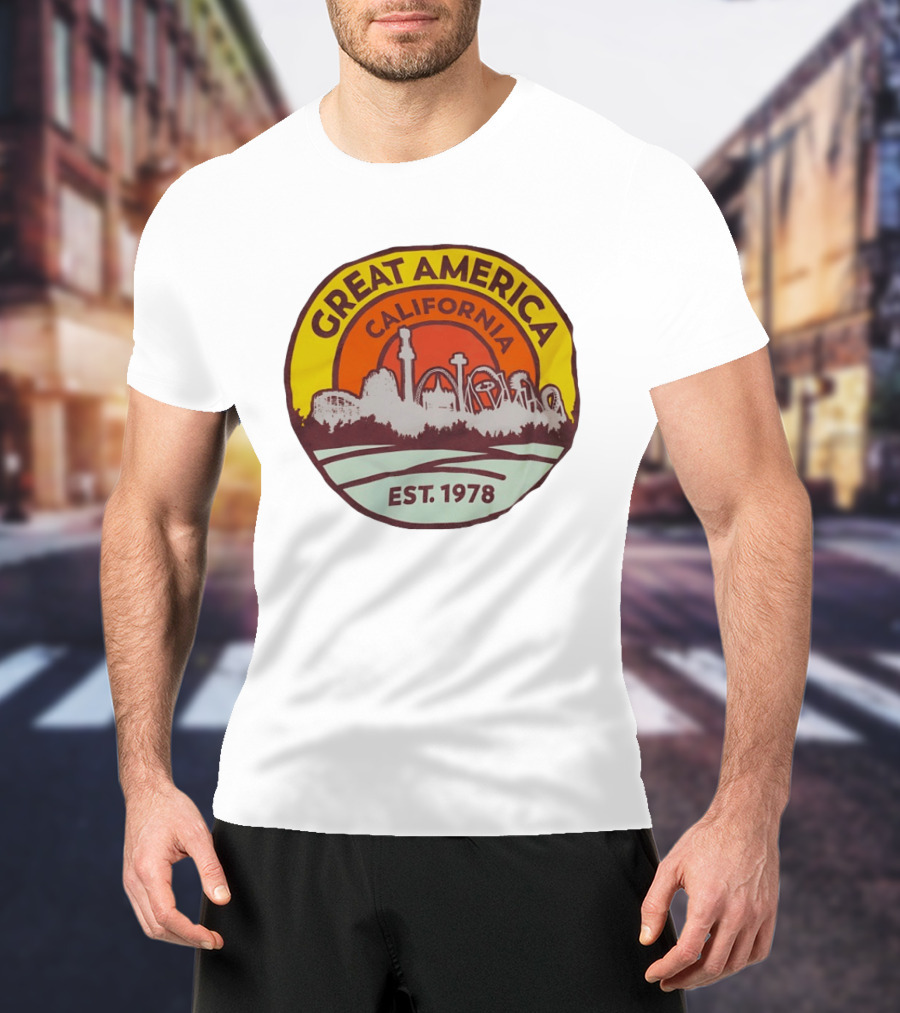 Great America California Est 1978 Roller Skyline T-Shirt