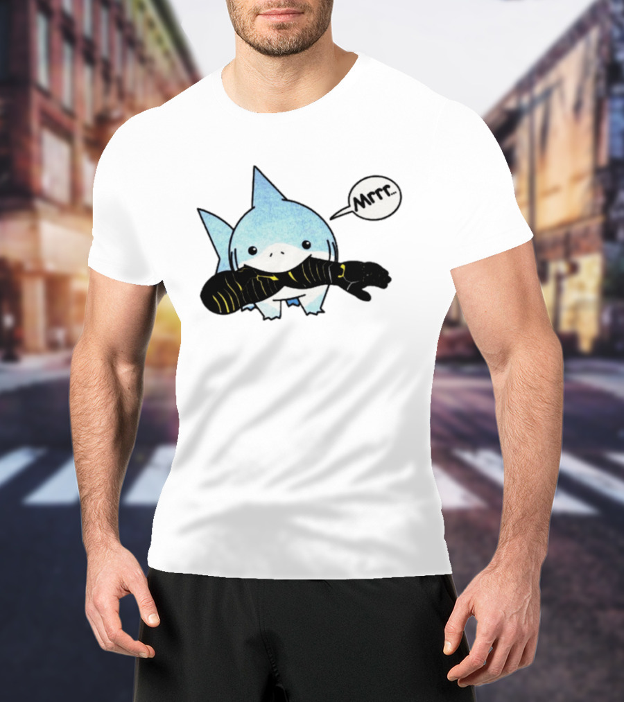 Jeff The Land Shark Mrrr Thunderbolts Eating Arm T-Shirt