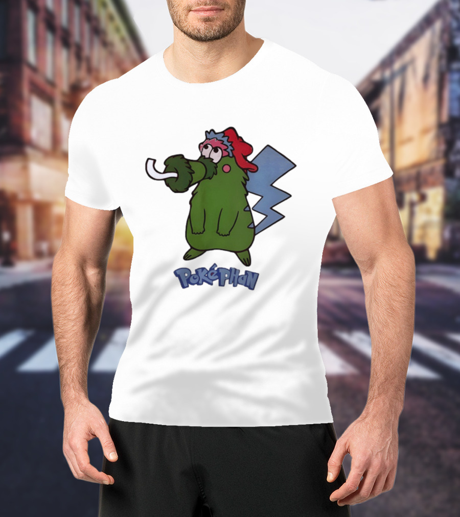 Philadelphia Phillies Pokephan Pikachu Phanatic Collaboration T-Shirt
