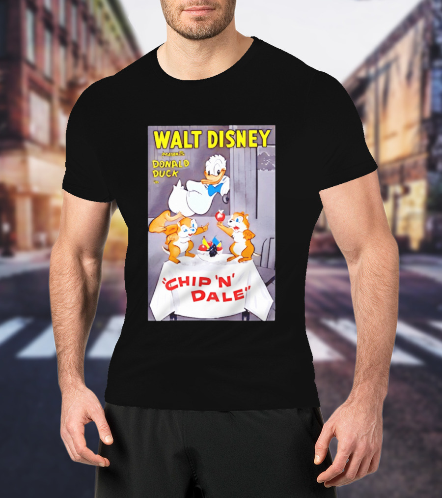 Walt Disney Donald Duck Chip 'N' Dale Vintage Animation T-Shirt