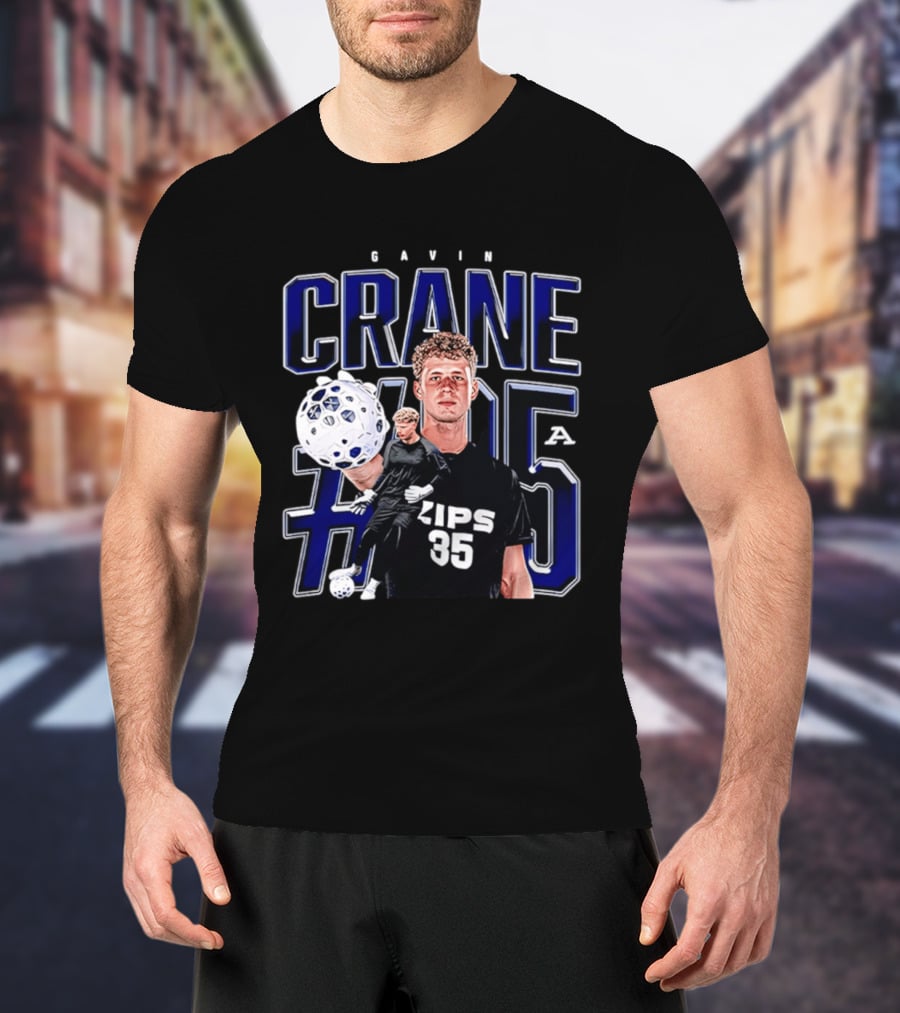 Gavin Crane Akron Zips Soccer #35 NCAA '26 T-Shirt