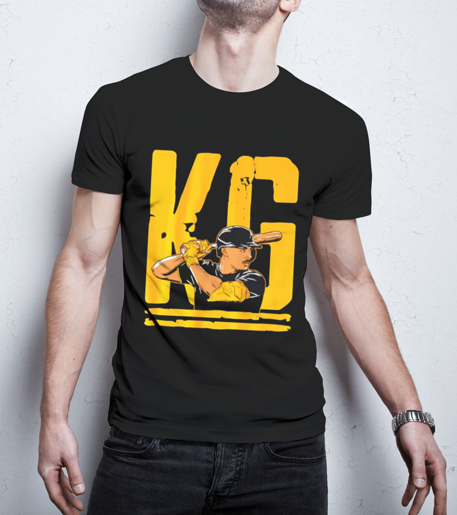 KG Konnor Griffin Pittsburgh Pirates Baseball Batter Cartoon T-Shirt