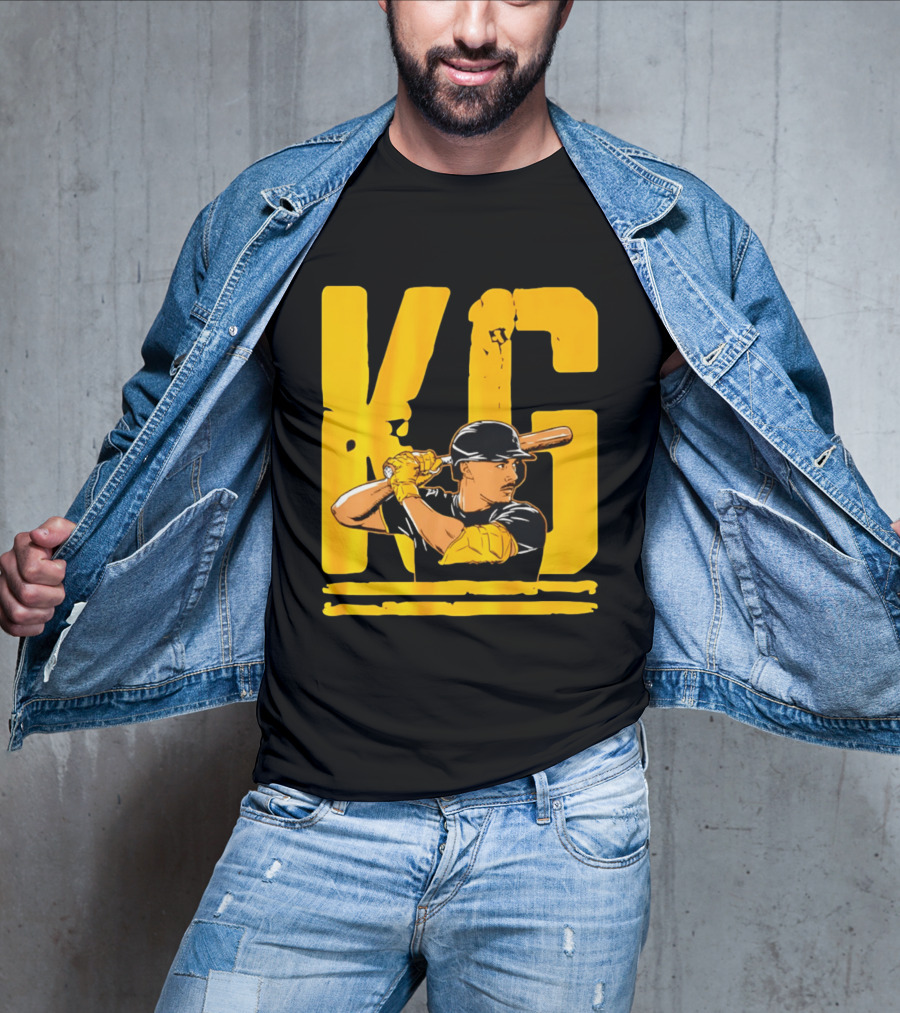 KG Konnor Griffin Pittsburgh Pirates Baseball Batter Cartoon T-Shirt