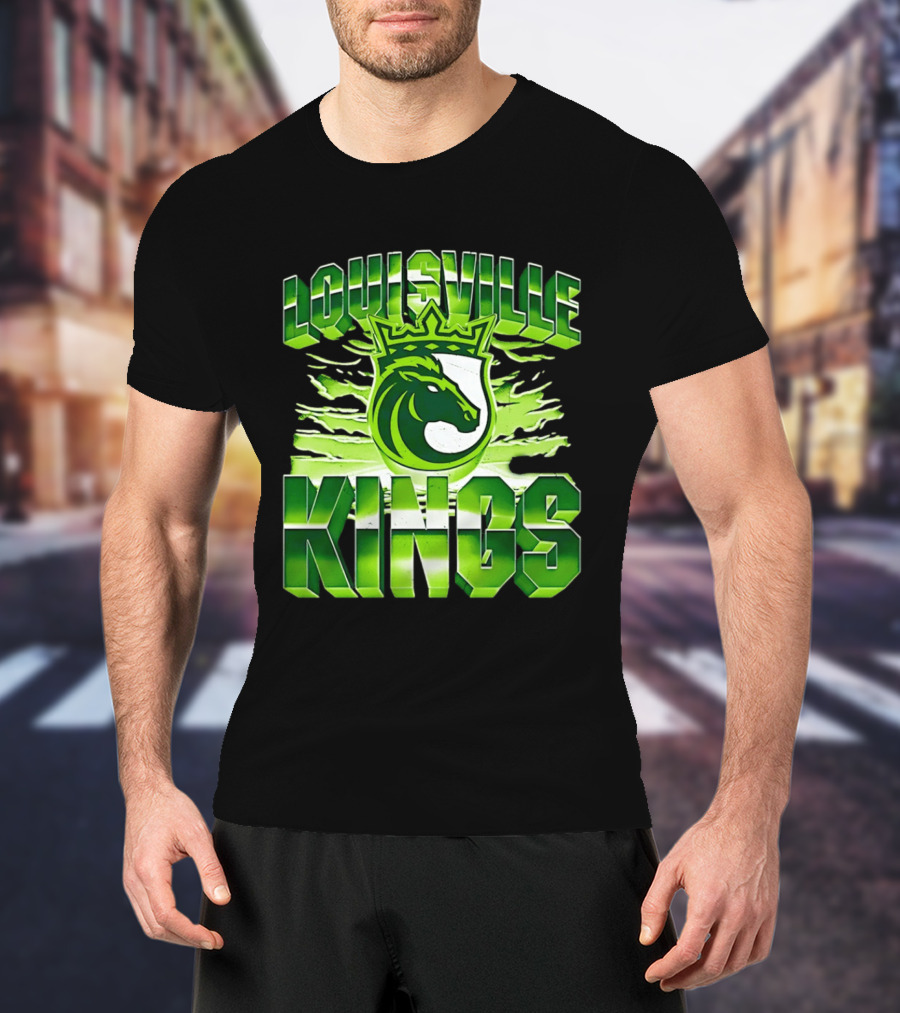Louisville Kings Green Shield Horse T-Shirt