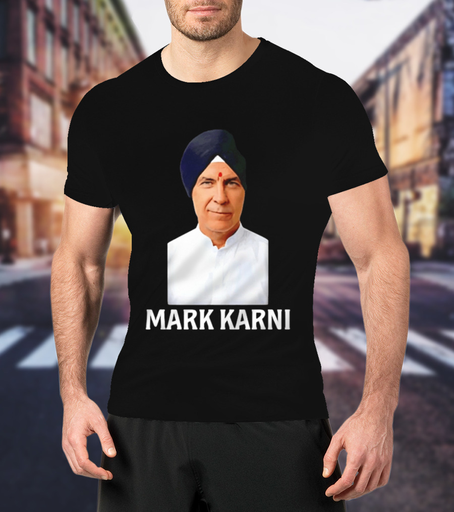 Mark Carney Turban Portrait Mark Karni T-Shirt