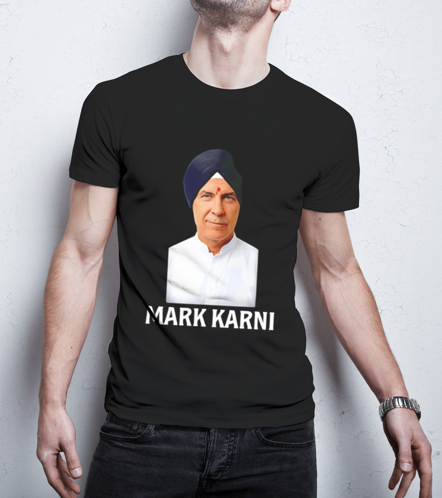 Mark Carney Turban Portrait Mark Karni T-Shirt