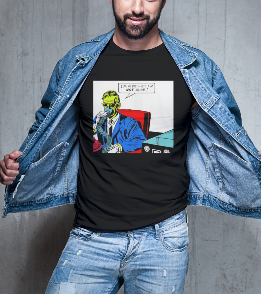 I'm Alive Yet I'm Not Alive Comic Pop Art Retro Bubble T-Shirt