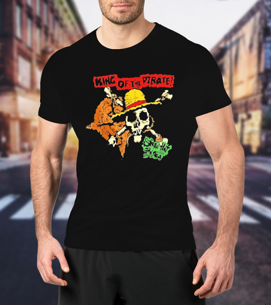 King Of The Pirate Skull And Straw Hat Since 1987 T-Shirt