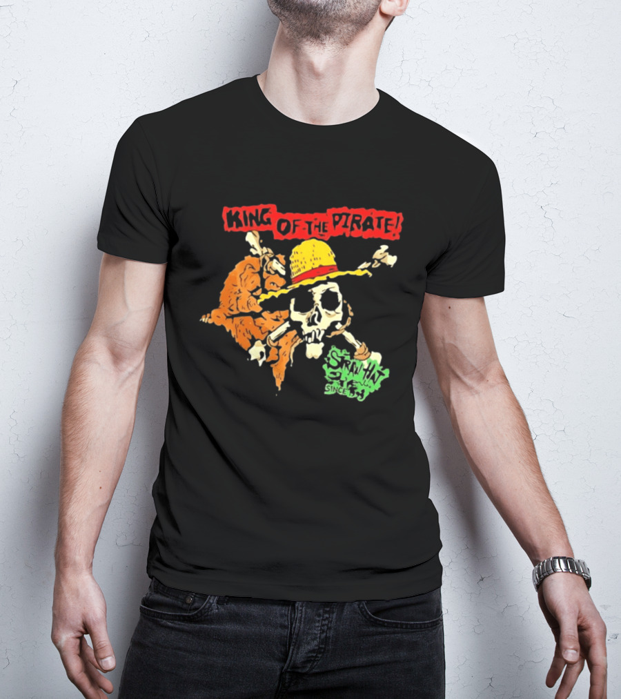 King Of The Pirate Skull And Straw Hat Since 1987 T-Shirt