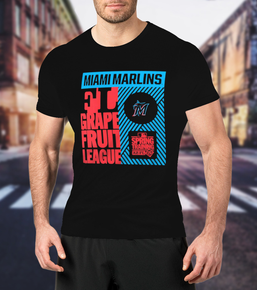 Miami Marlins 2026 Spring Training Grapefruit League 34 T-Shirt