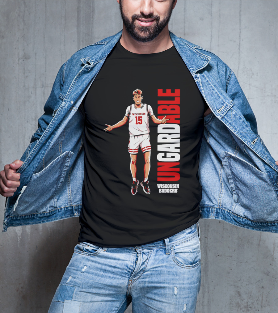 Isaac Gard Wisconsin Badgers Ungardable Basketball Player 15 T-Shirt