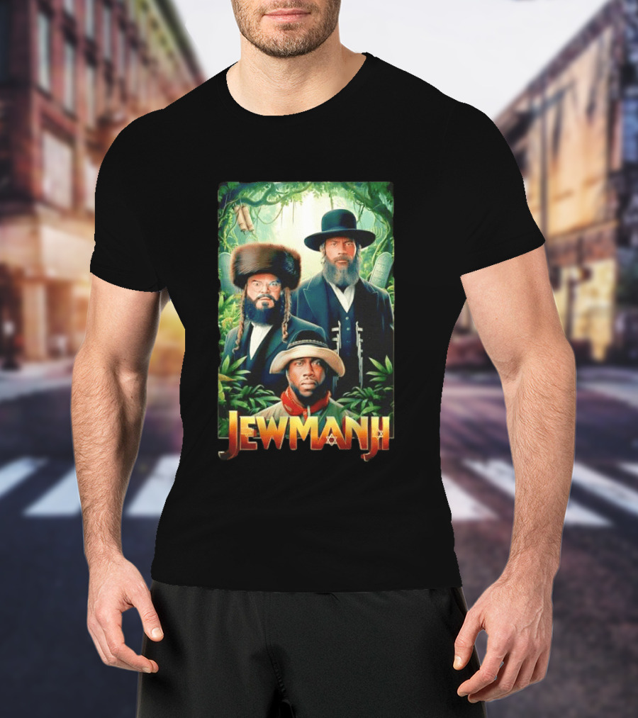 Jewmanji Movie Parody With Orthodox Jewish Characters T-Shirt