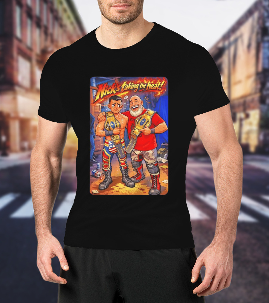 Nick's Taking The Heat Wrestling Champions Fire T-Shirt