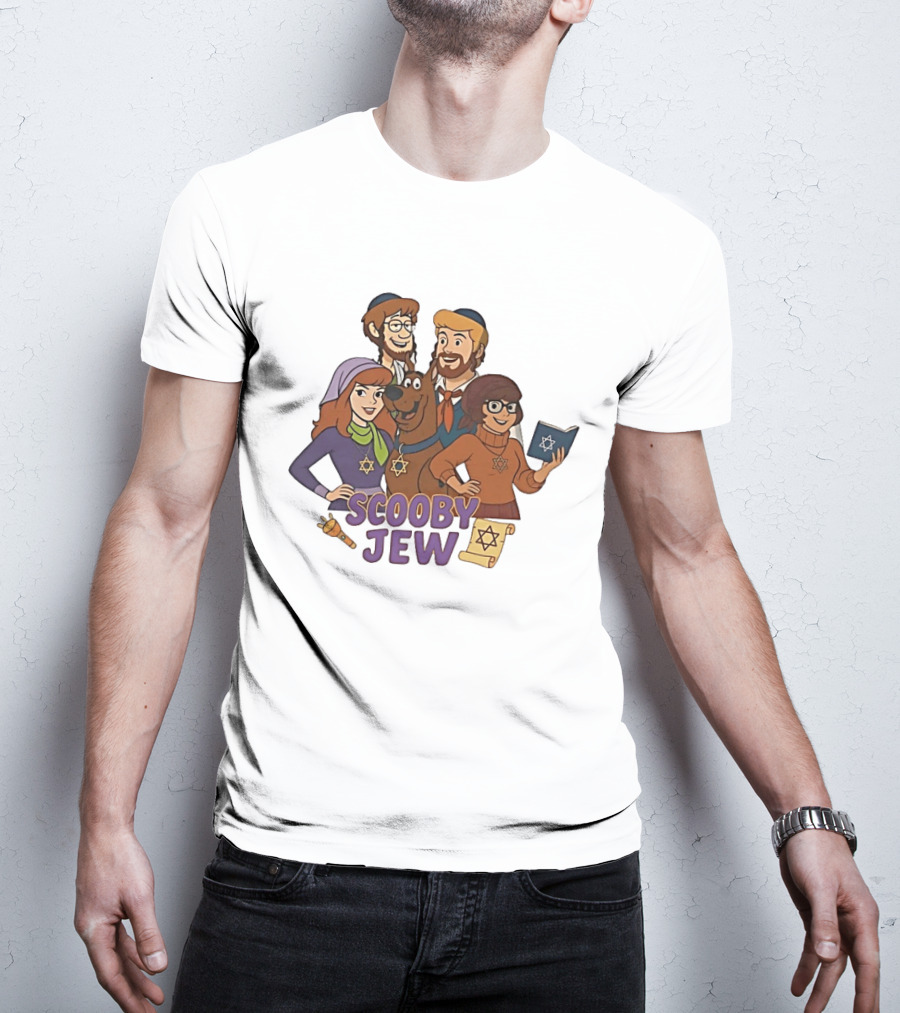 Scooby Jew Classic Scooby Doo Characters With Star Of David T-Shirt
