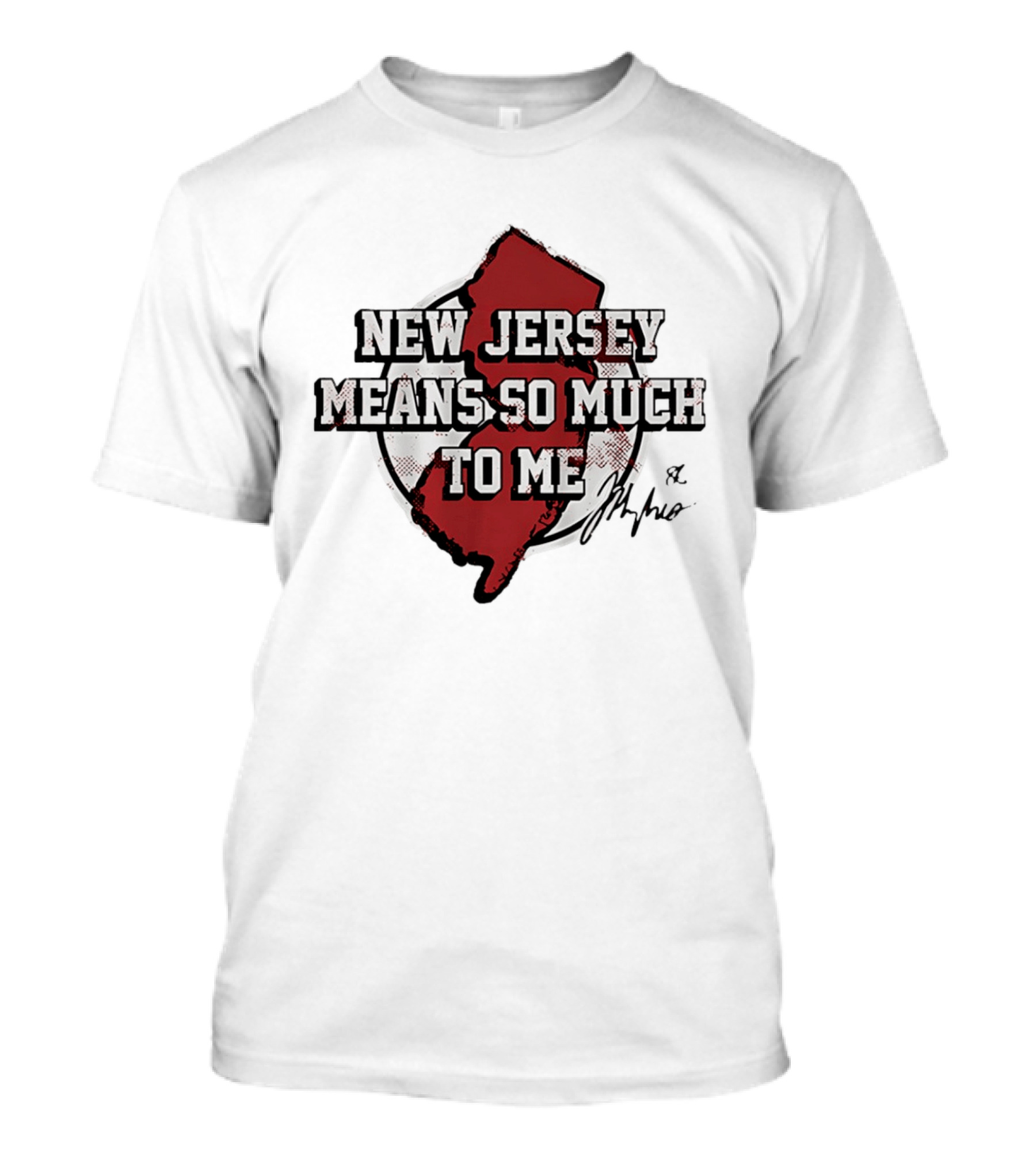 New Jersey Means So Much To Me Jack Hughes Signature T-Shirt