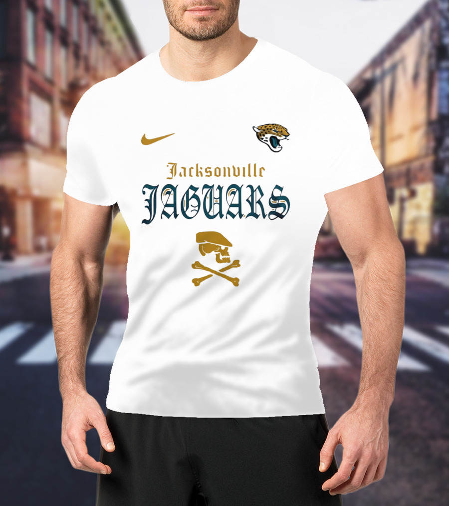 Jacksonville Jaguars Nike Dropkick Murphys Skull T-Shirt