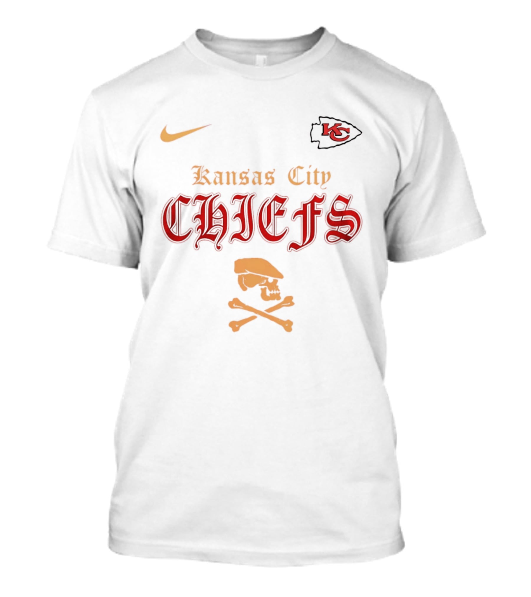 Kansas City Chiefs Go Chiefs Skull Dropkick Murphys Nike X KC T-Shirt