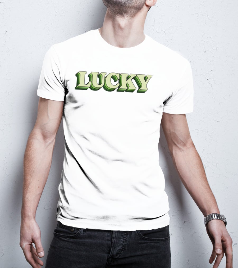 Lucky St Patrick's Day Green Gradient 3D T-Shirt