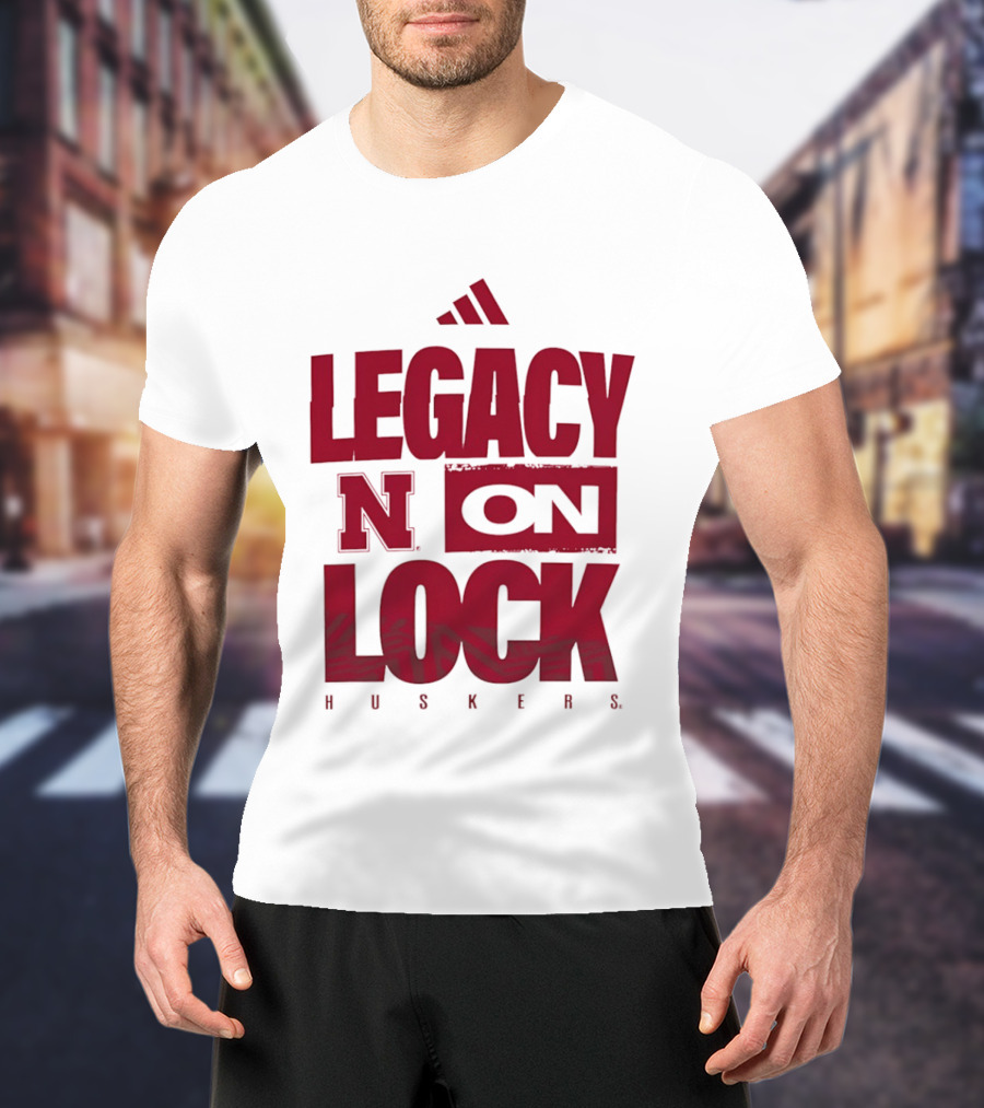 Nebraska Cornhuskers Legacy N On Lock Huskers T-Shirt