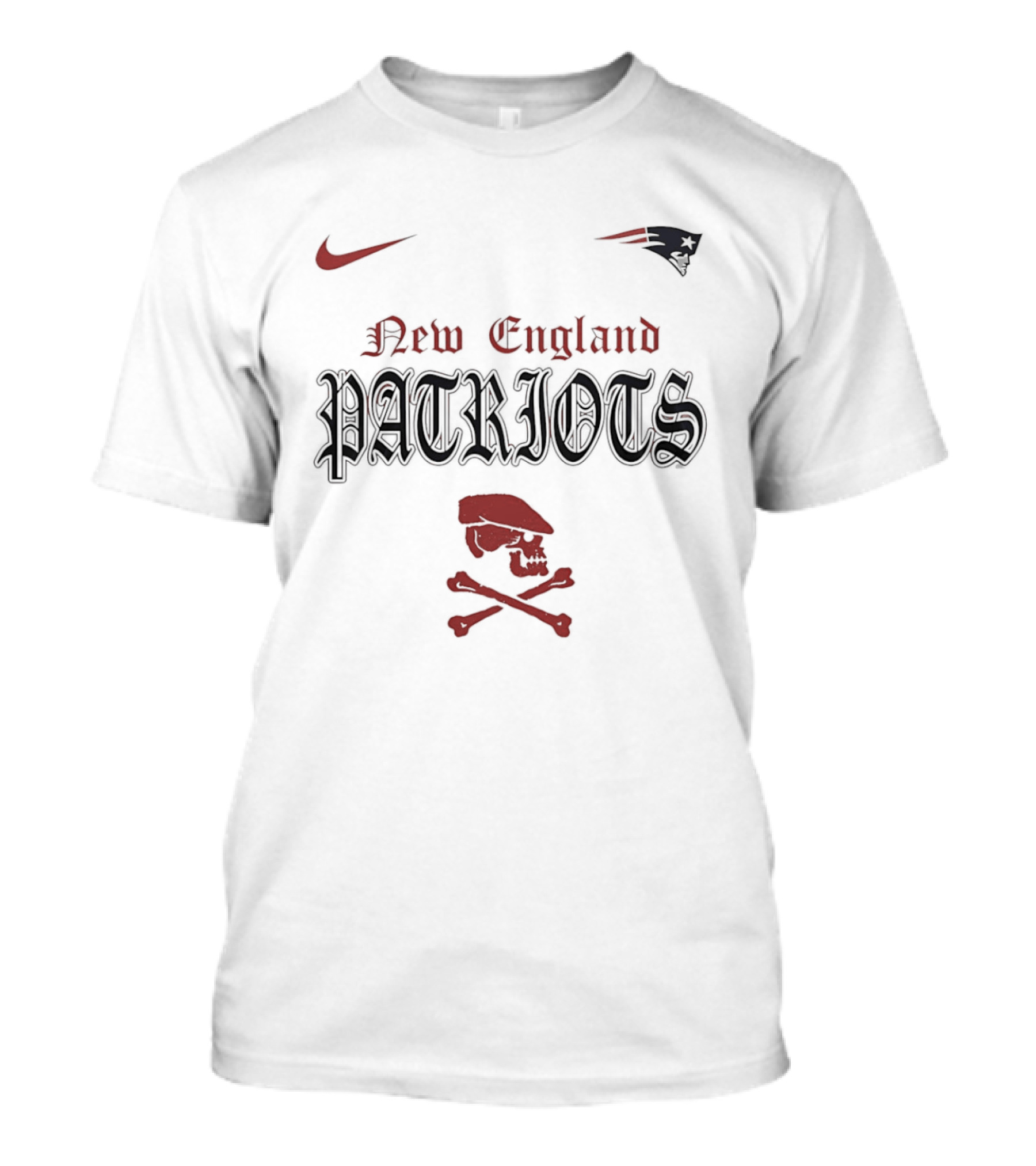 Nike New England Patriots Skull With Crossbones T-Shirt