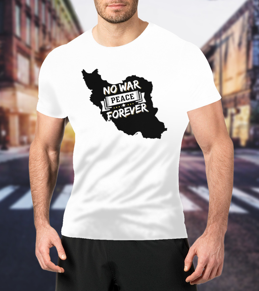 No War Peace Forever Map T-Shirt