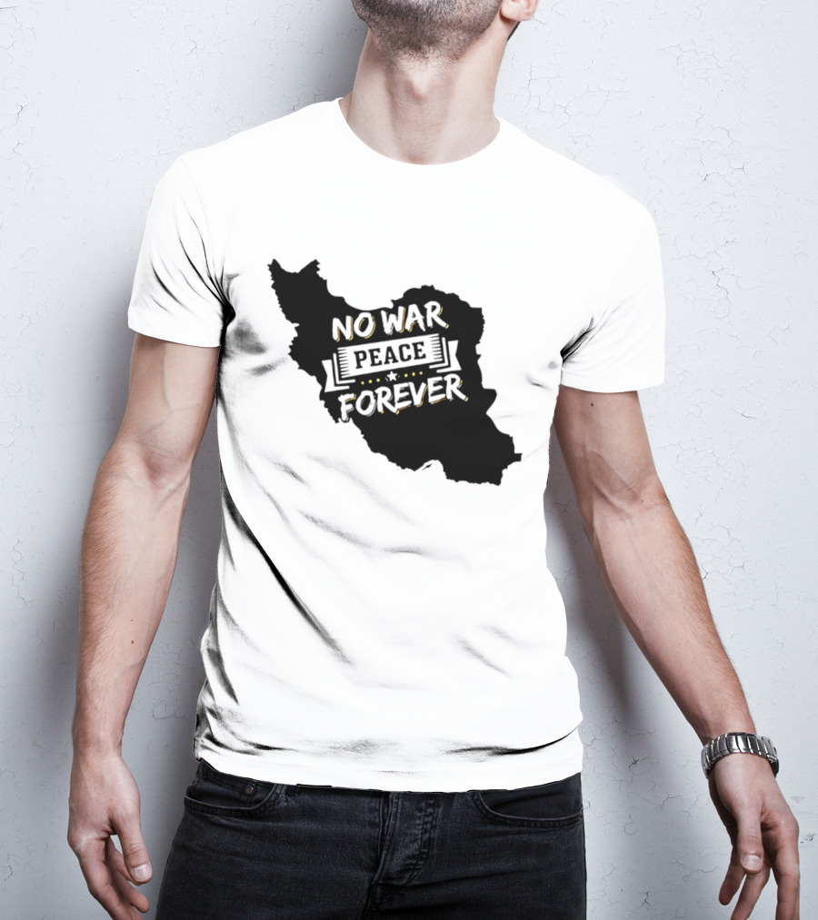 No War Peace Forever Map T-Shirt