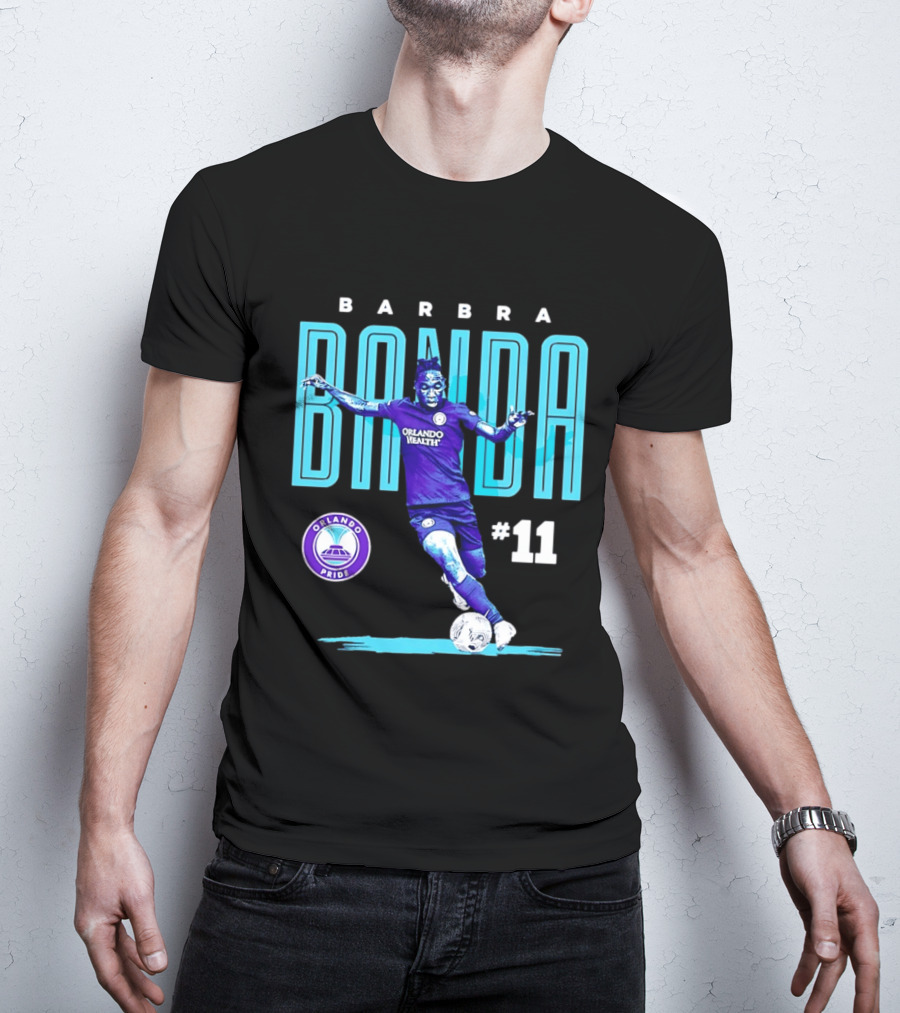 Barbra Banda Orlando Pride #11 Bitmap Player Soccer T-Shirt