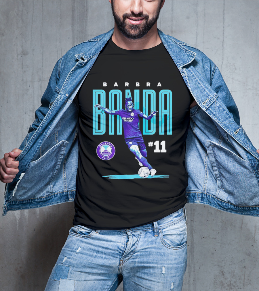 Barbra Banda Orlando Pride #11 Bitmap Player Soccer T-Shirt