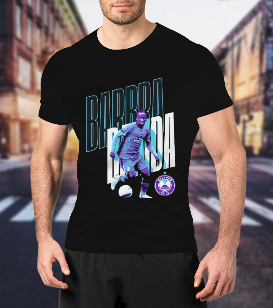 Barbra Banda Orlando Pride Soccer Player Action Pose T-Shirt