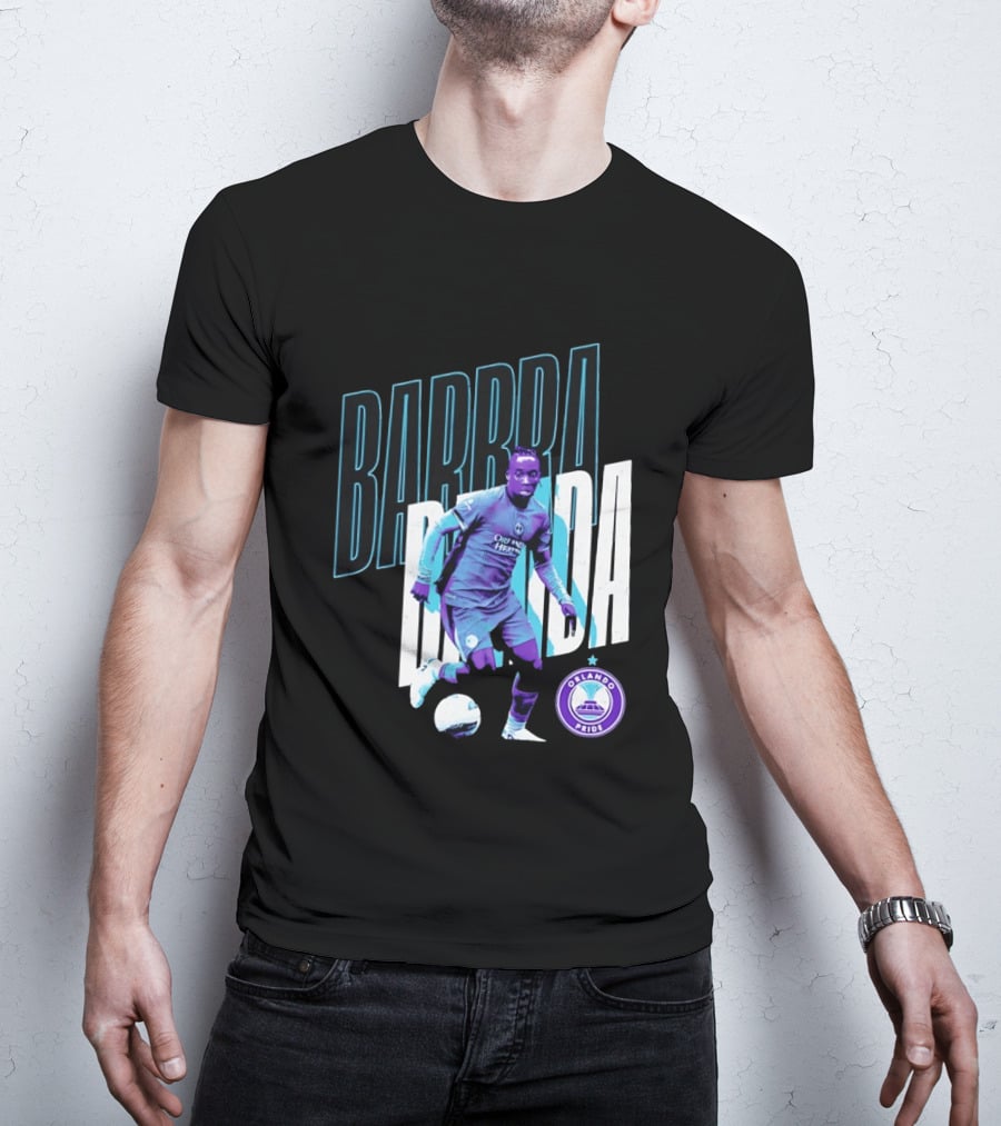 Barbra Banda Orlando Pride Soccer Player Action Pose T-Shirt