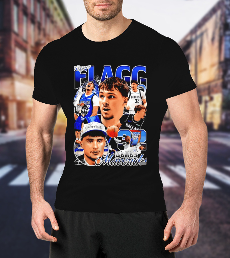 Cooper Flagg Dallas Mavericks 32 Basketball Star T-Shirt