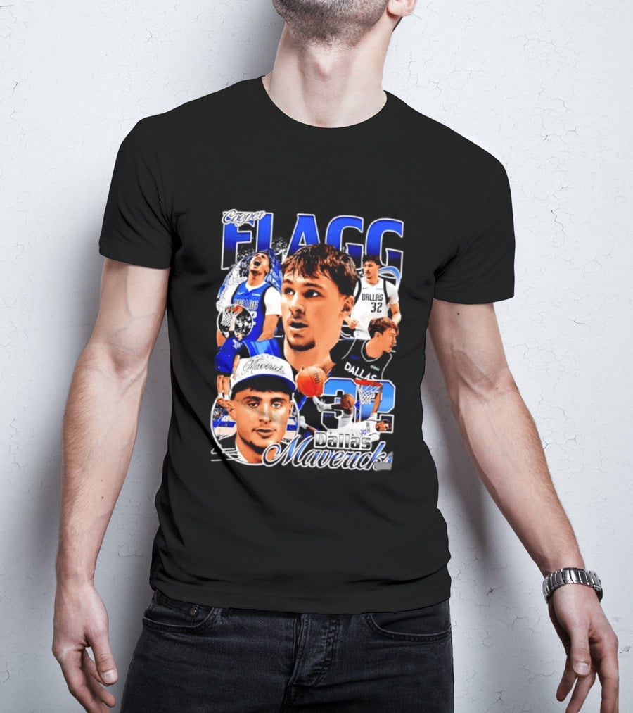 Cooper Flagg Dallas Mavericks 32 Basketball Star T-Shirt