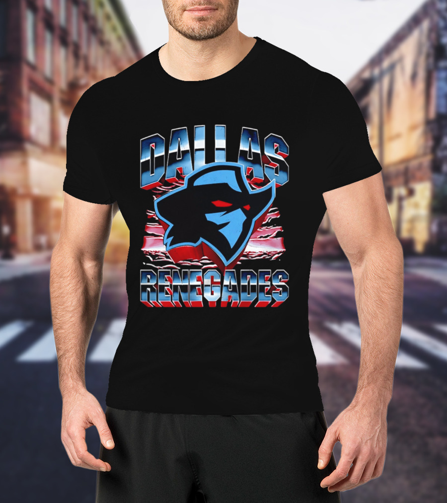 Dallas Renegades UFL Team Emblem Rugged T-Shirt