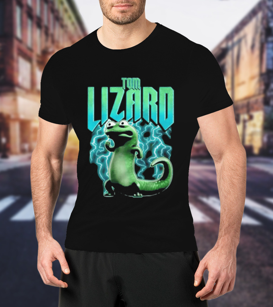 Tom Lizard Animated Lightning Character Disney Hoppers T-Shirt