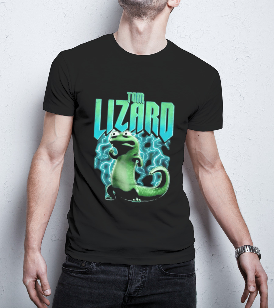 Tom Lizard Animated Lightning Character Disney Hoppers T-Shirt