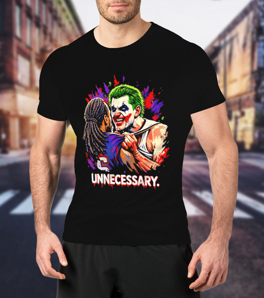 Unnecessary Joker Nikola Jokic Denver Nuggets Basketball Meme T-Shirt