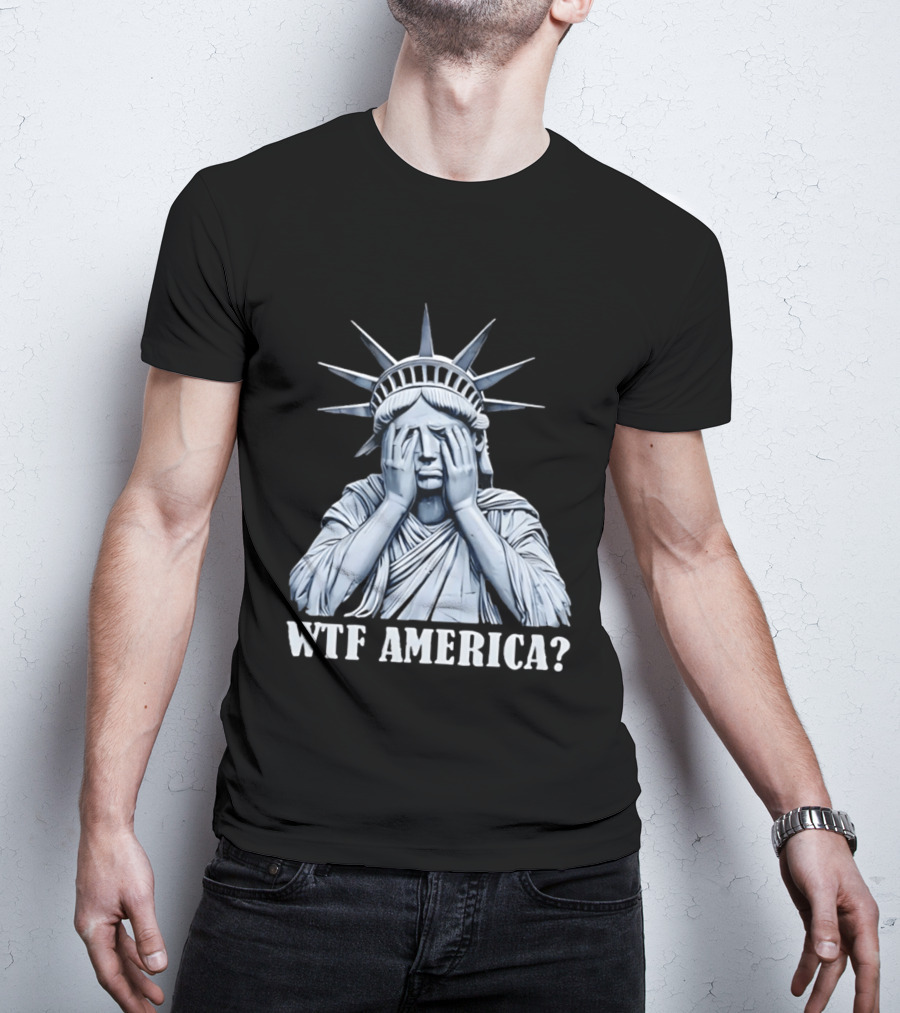 WTF America Statue Of Liberty Facepalm T-Shirt