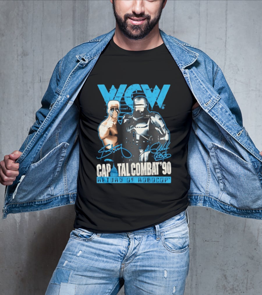 WCW Capital Combat 90 Return Of Robocop T-Shirt