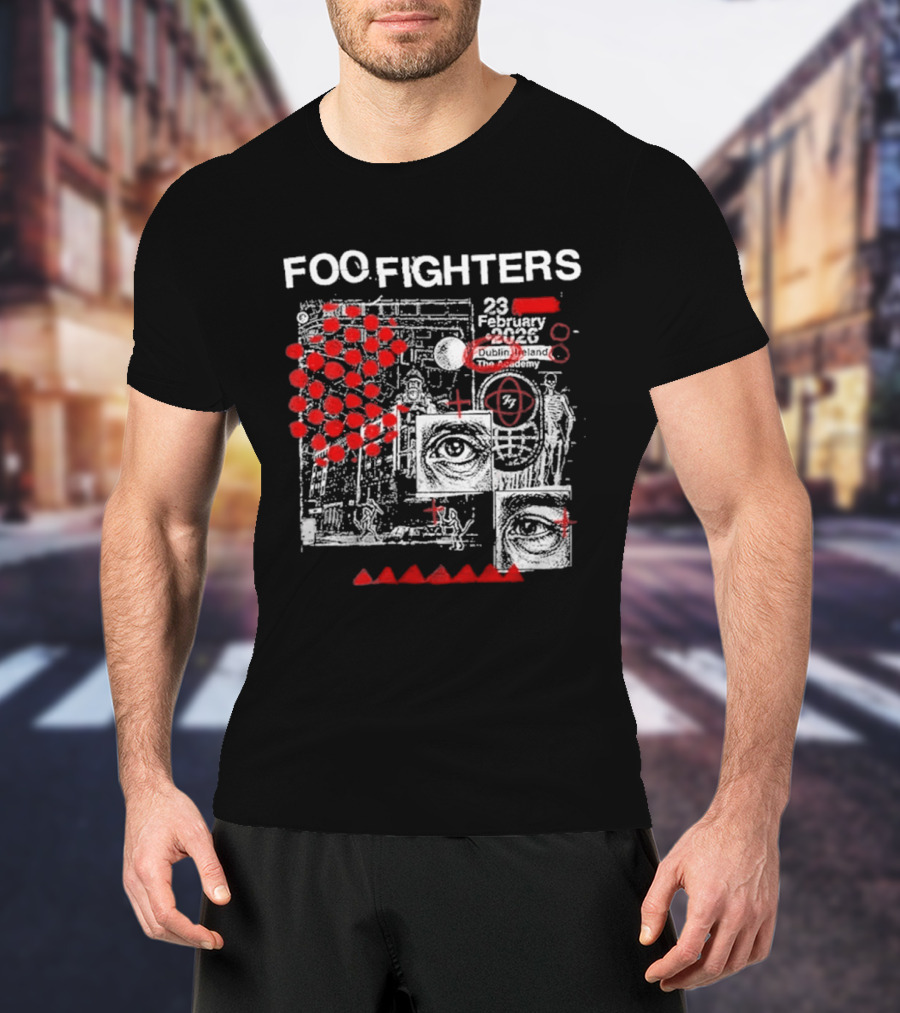 Foo Fighters 23 February 2026 Dublin The Academy Ireland Concert Event T-Shirt