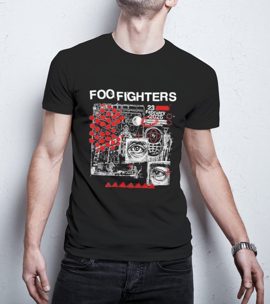 Foo Fighters 23 February 2026 Dublin The Academy Ireland Concert Event T-Shirt