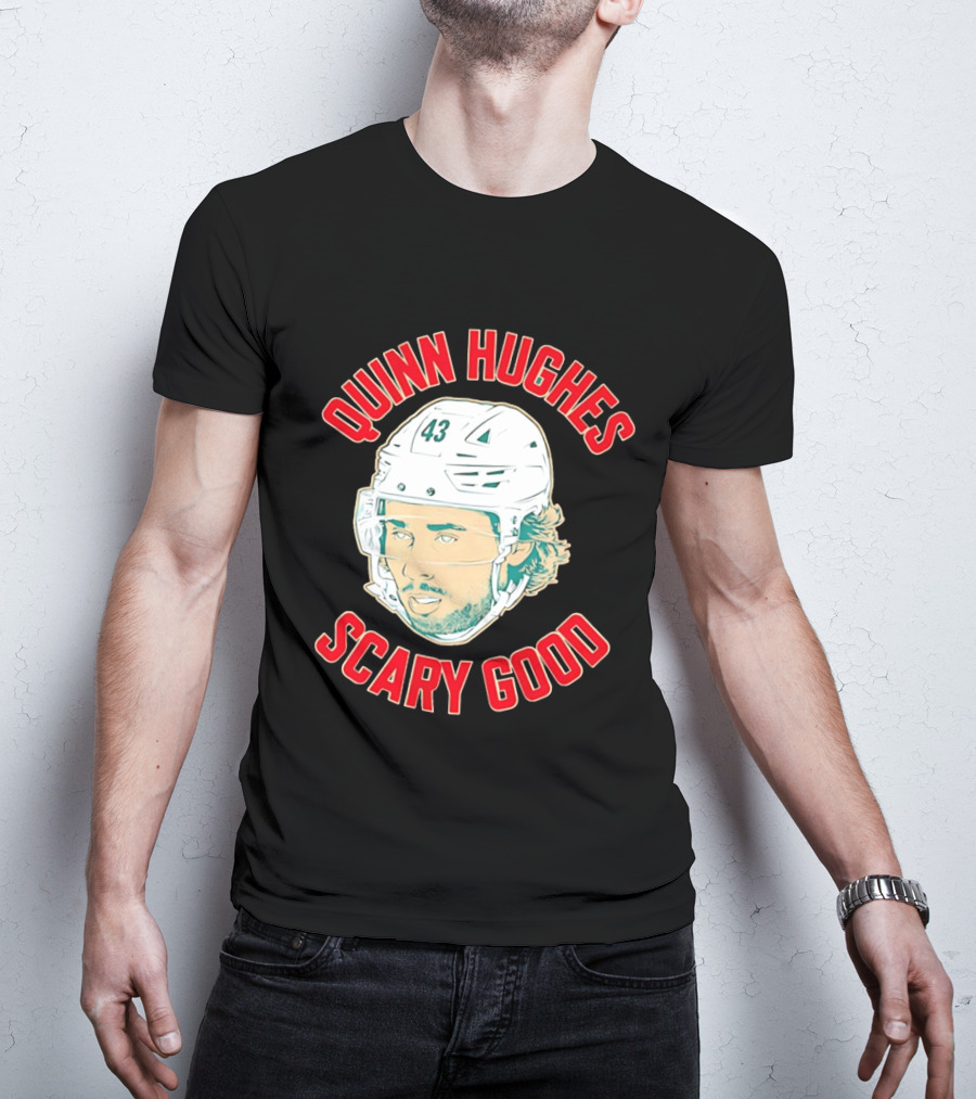 Quinn Hughes Scary Good Hockey 43 T-Shirt