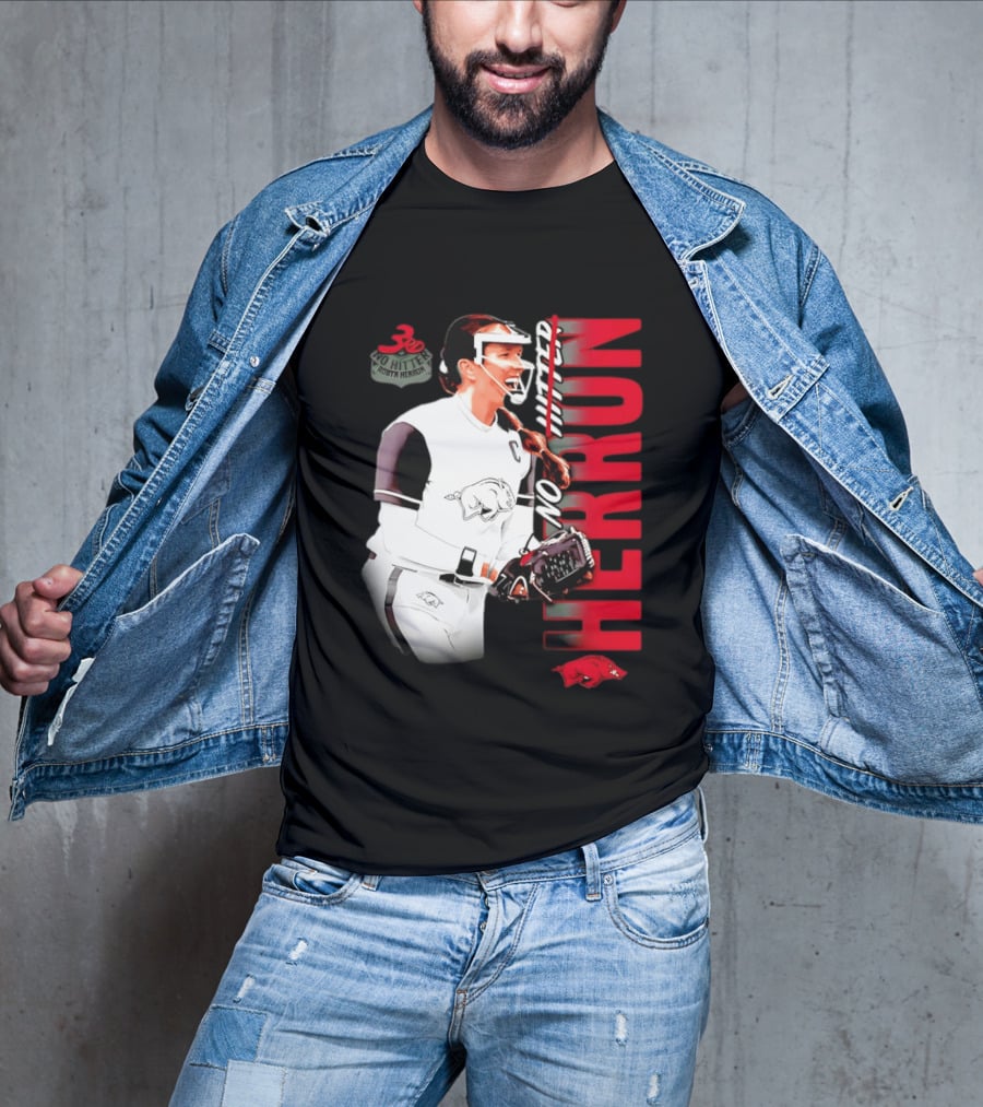 Robyn Herron Arkansas Razorbacks No Hitter No Hitz Herron T-Shirt