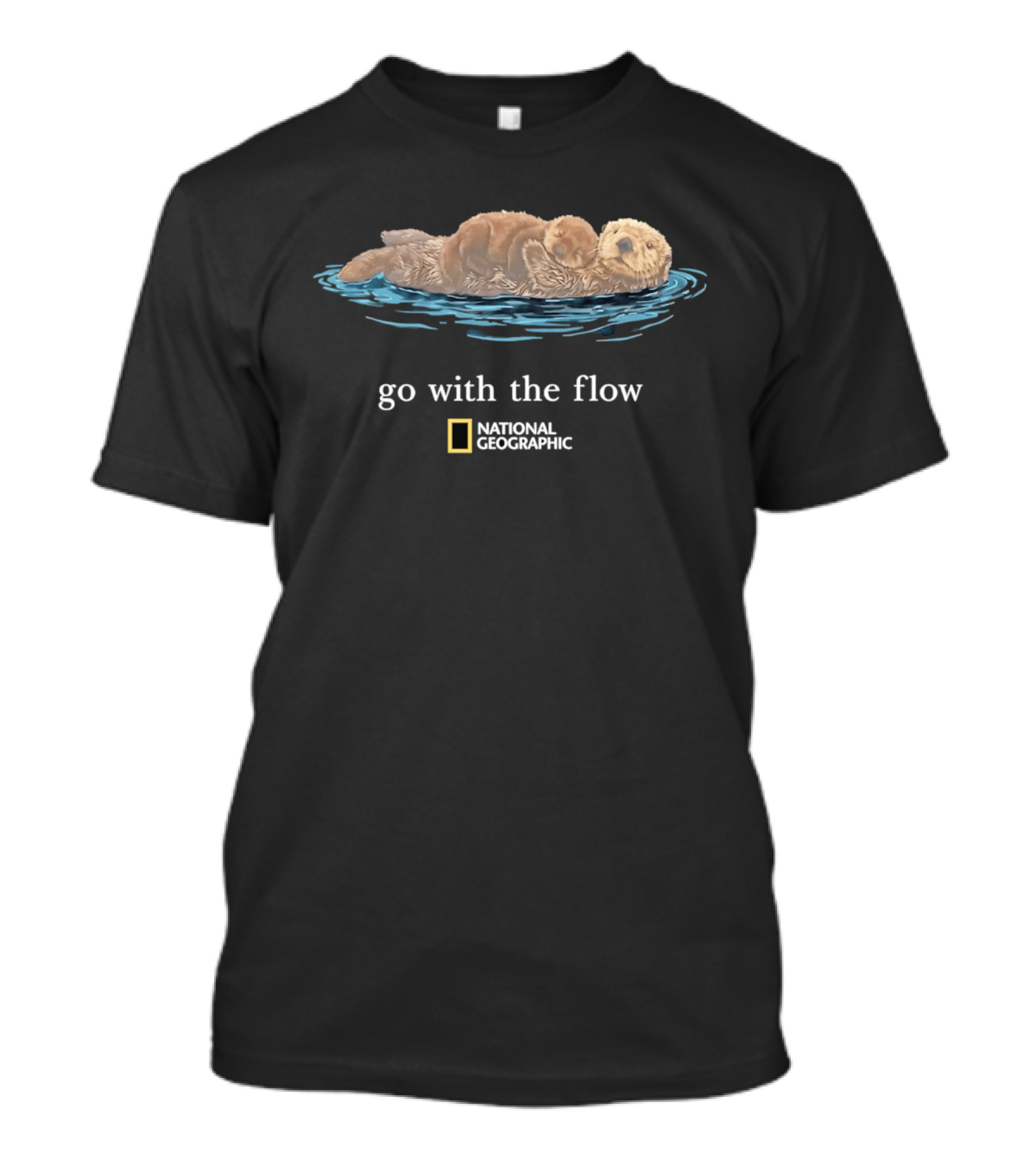 National Geographic Sea Otter Go With The Flow T-Shirt