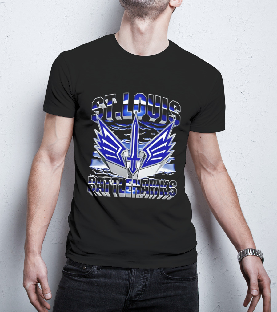 St. Louis Battlehawks Winged Sword T-Shirt
