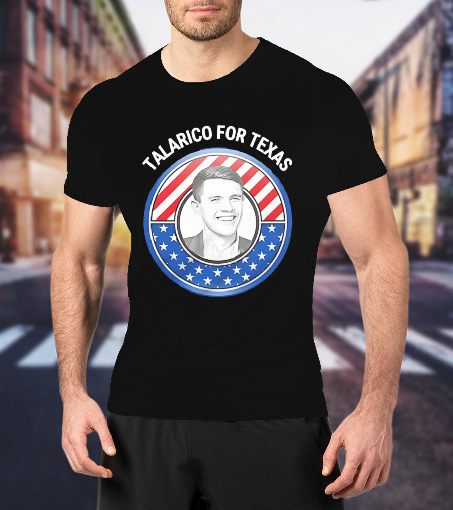 Talarico For Texas US Senator James Talarico '26 Stars Stripes Campaign T-Shirt