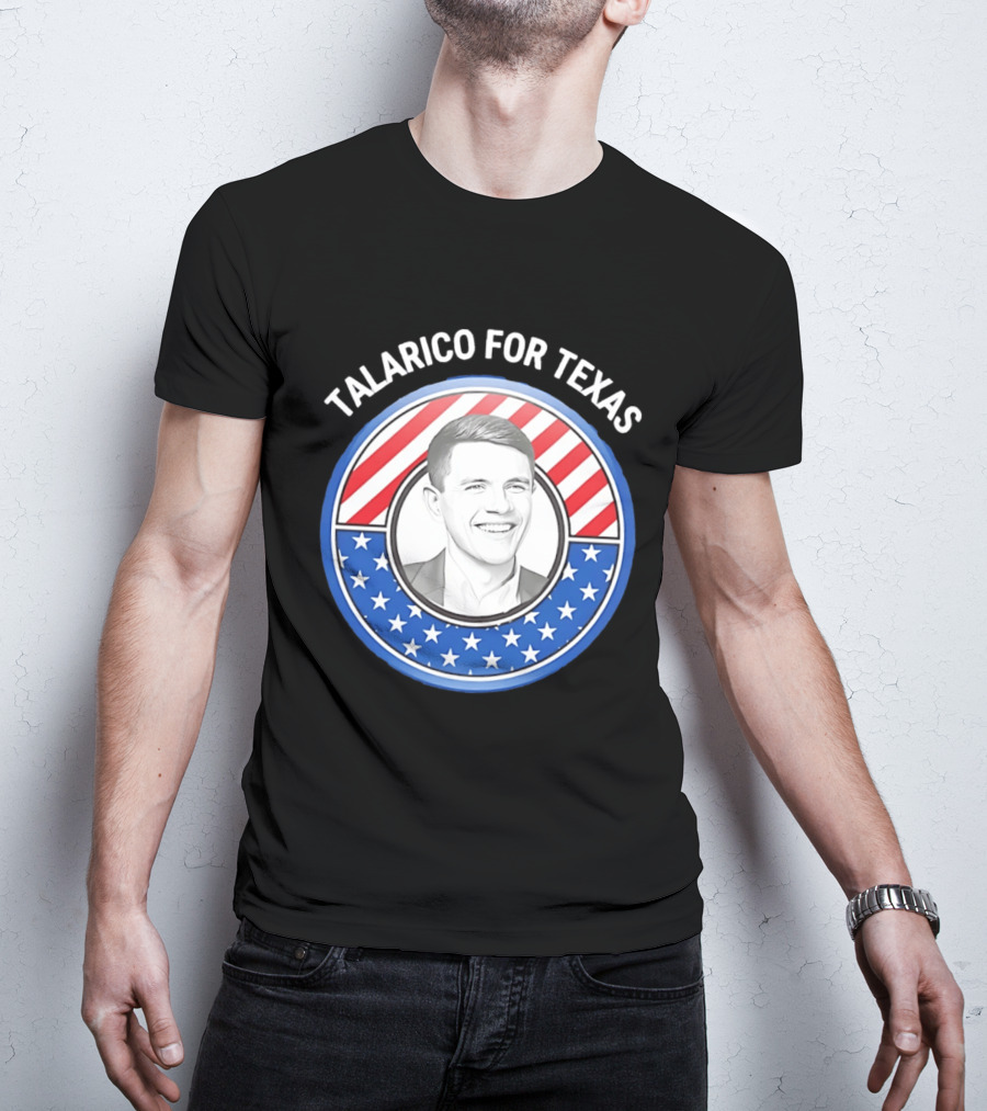 Talarico For Texas US Senator James Talarico '26 Stars Stripes Campaign T-Shirt