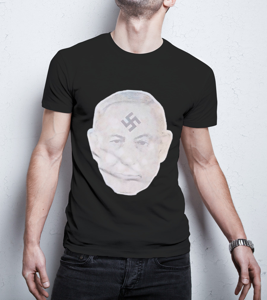 Benjamin Netanyahu With Nazi Swastikas T-Shirt