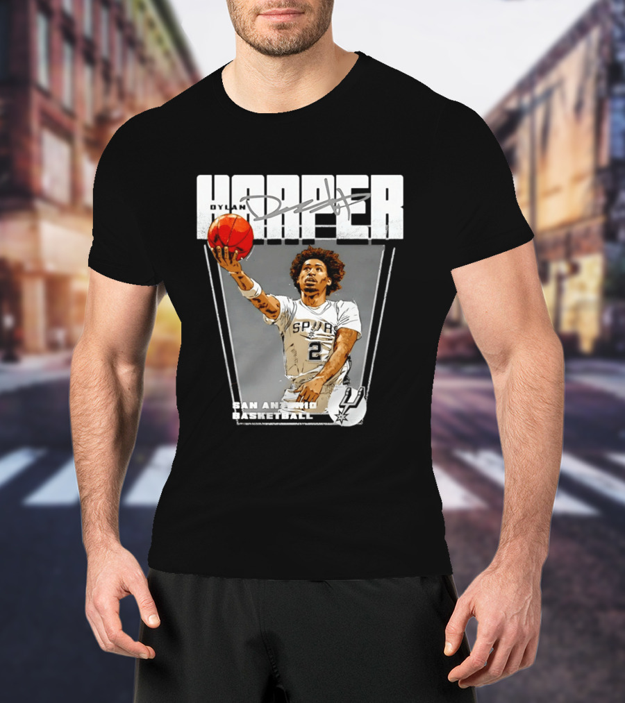 Dylan Harper San Antonio Spurs Basketball Premiere T-Shirt