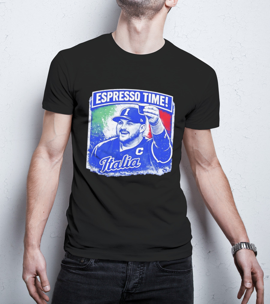 Espresso Time Italia Italy Baseball Celebration T-Shirt