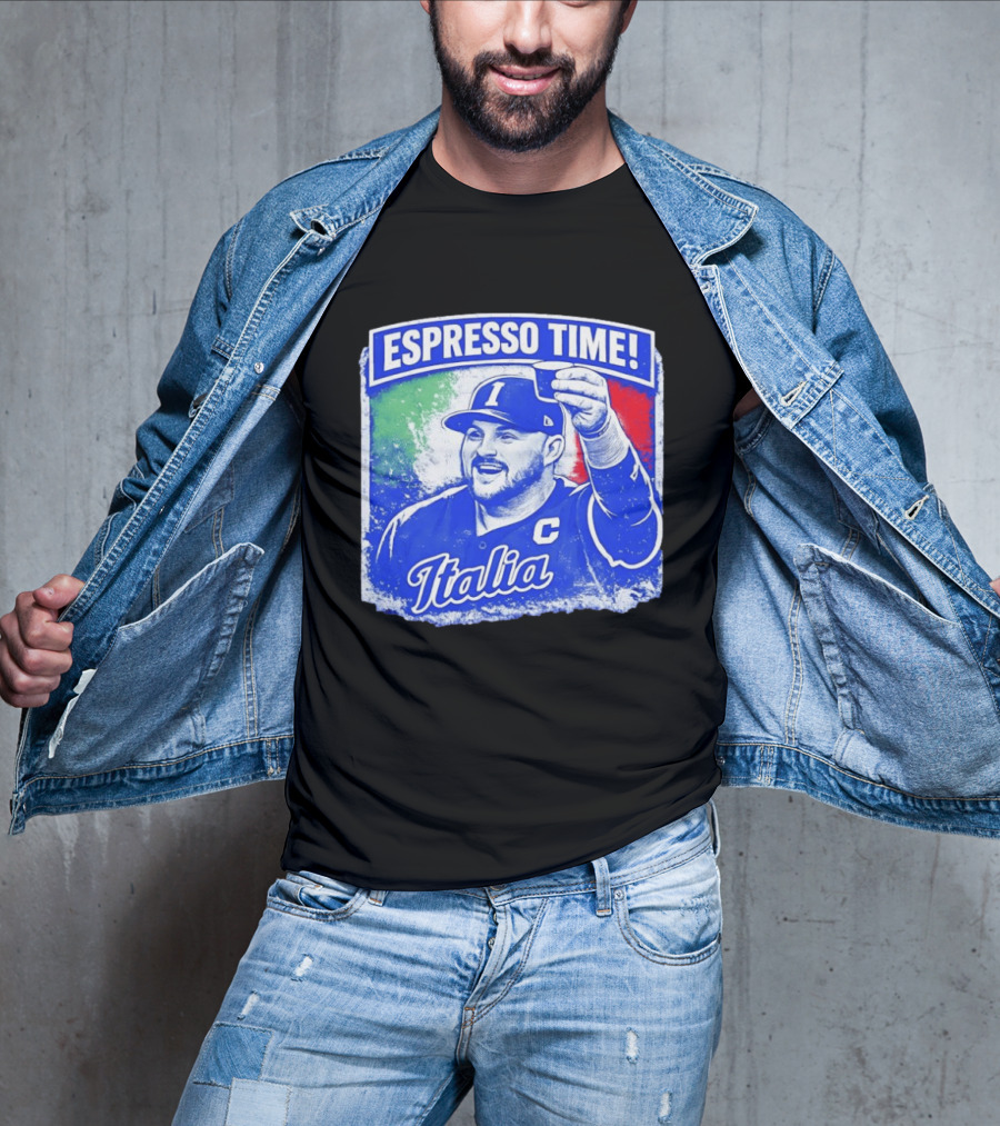 Espresso Time Italia Italy Baseball Celebration T-Shirt